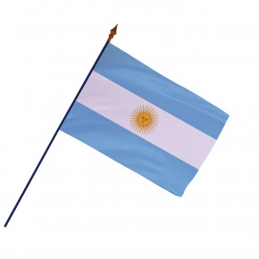 Drapeau Argentine avec hampe (Officiel)