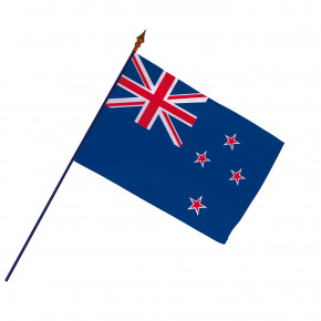 Drapeau Nouvelle-Zélande avec hampe (Officiel)