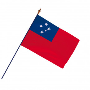 Drapeau Samoa avec hampe (Officiel)