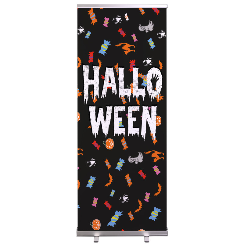 Roll-up Prêt à imprimer "Halloween" (avec housse de transport) 80x200 cm - Modèle 3 MACAP