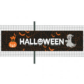 Banderole Prête à imprimer "Halloween" (fixation oeillets) 100x400 cm - Modèle 4 MACAP