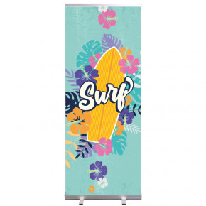 Roll-up Prêt à imprimer "Surf" (avec housse de transport) 80x200 cm - Modèle 2 MACAP