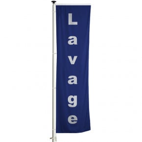Pavillon pour mât Potence à Fourreau "Lavage" (modèle 2 - Bleu)