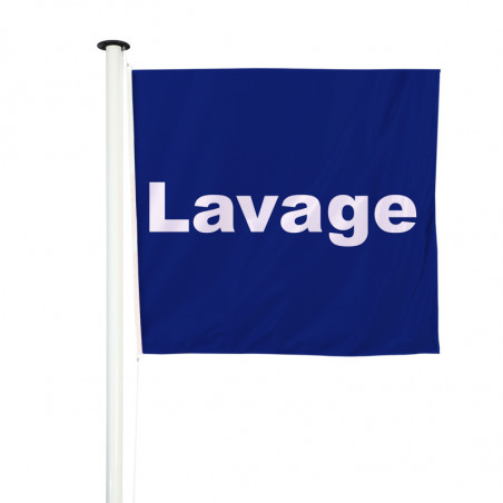Pavillon pour mât Horizontal "Lavage" (modèle 1 - Bleu)