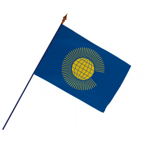 Drapeau du Commonwealth : avec hampe en bois