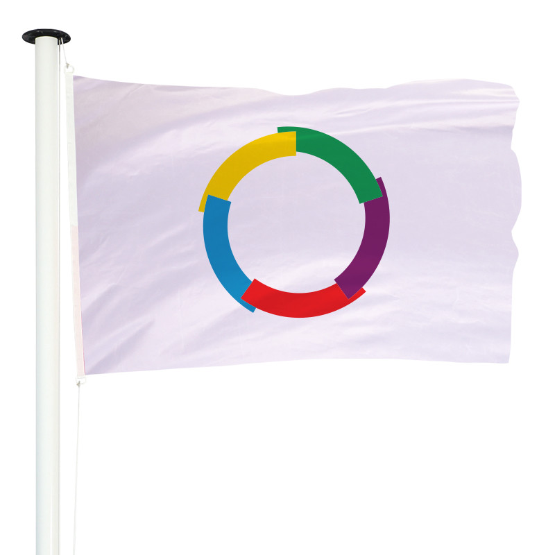 Drapeau de la Francophonie : pour mât