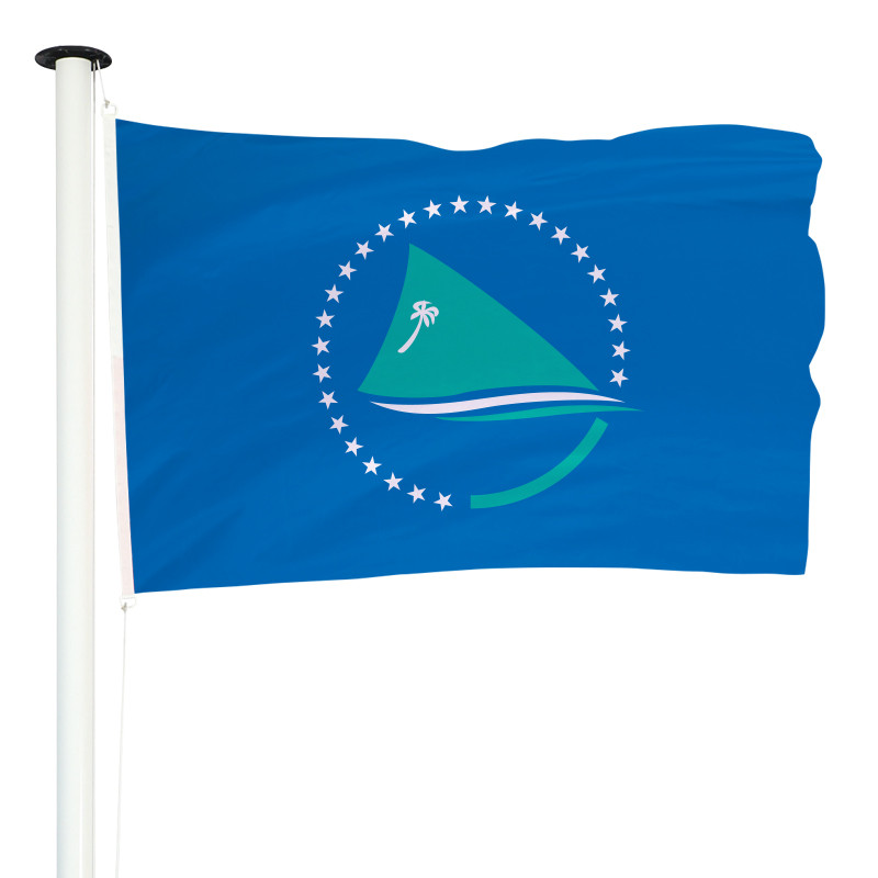 Drapeau de la Commission du Pacifique Sud  : pour mât