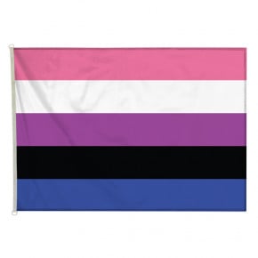 Drapeau LGBT Genre fluide (forme horizontale) - MACAP