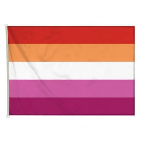 Drapeau LGBT Lesbien (forme horizontale) - MACAP
