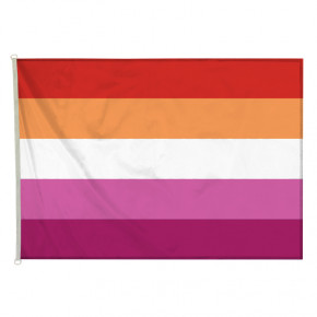 Drapeau LGBT Lesbien (forme horizontale) - MACAP