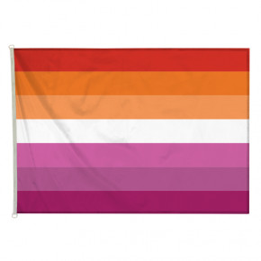 Drapeau LGBT Lesbienne (forme horizontale) - MACAP