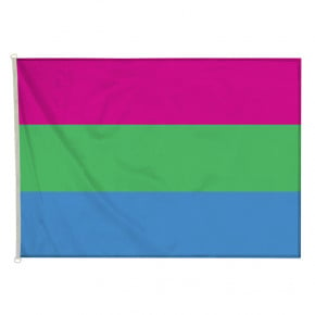 Drapeau LGBT Polysexuel (forme horizontale) - MACAP