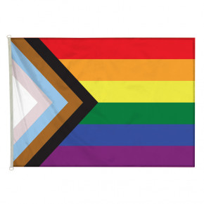 Drapeau LGBTQ+ (forme horizontale) - MACAP