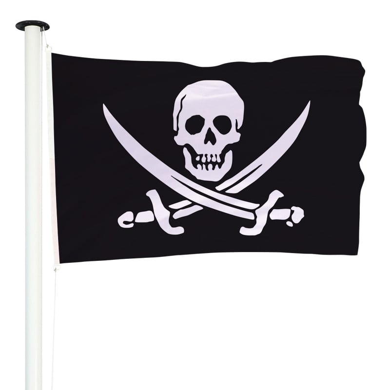 Drapeau Pirate pour mât (modèle 1)
