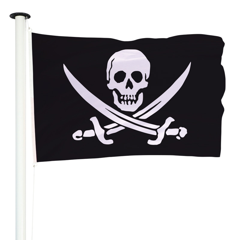 Drapeau pirate noir et blanc