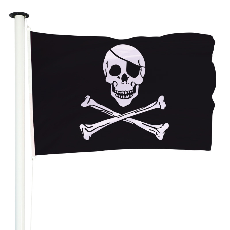 Drapeau Pirate pour mât (modèle 3)