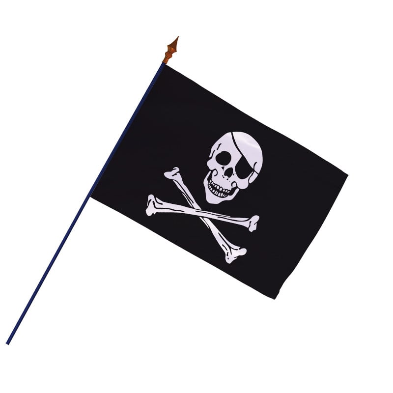 Drapeau Pirate pour mât (modèle 3)