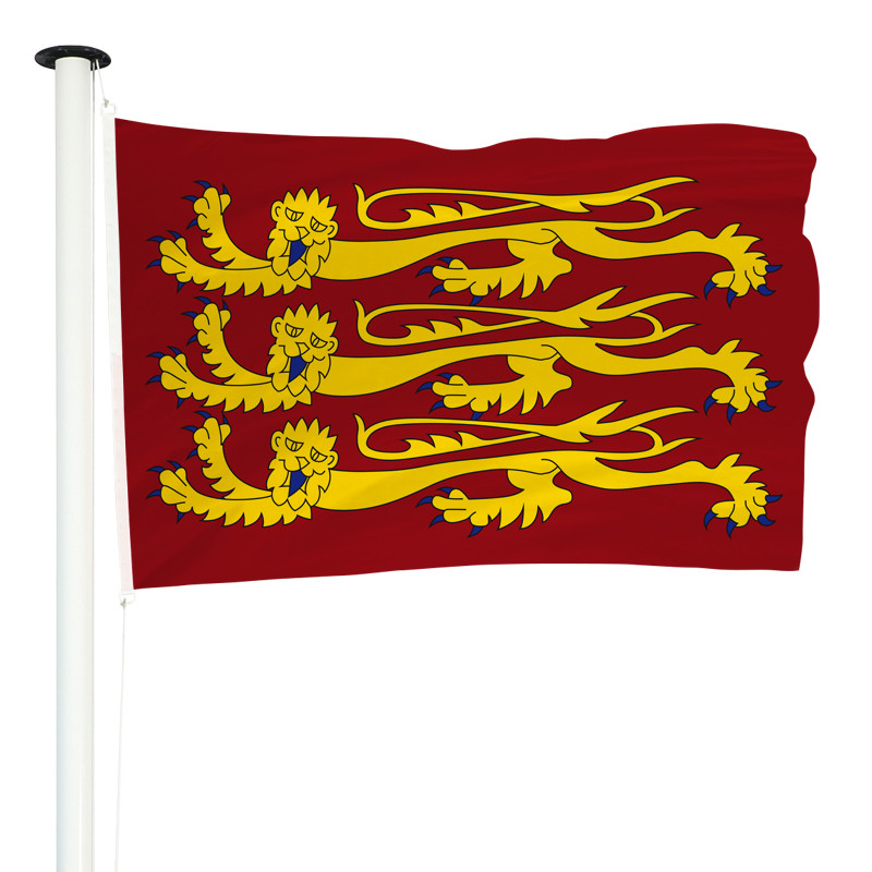 Drapeau Normand Richard Coeur de lion rouge et jaune léopards