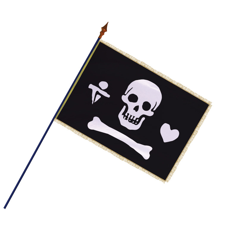 One Piece Drapeau Pirate KliKil Drapeau Pirate à La Rose 90x150-1 Drapeaux De Pirate - Tissu D'extérieur Résistant Aux Intempéries Avec 2 Oeillets Métalliques. Pirate Rose Flag Bannière Renforcés Jolly Roger