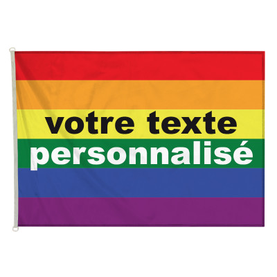 Drapeau LGBT personnalisé