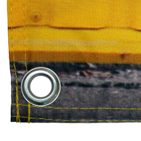 Banderole Textile (fixation oeillets) - vue oeillet - MACAP