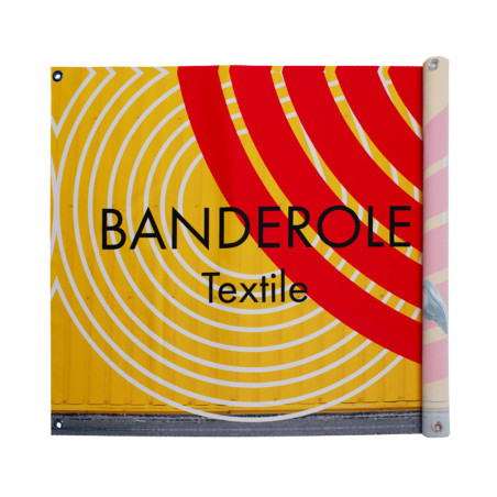 Banderole Textile (fixation oeillets) - MACAP