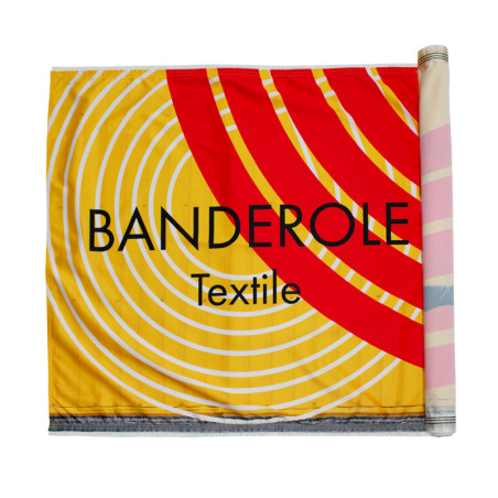 Banderole Textile (fixation ruflette) - MACAP