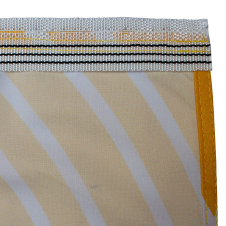 Banderole Textile (fixation ruflette) - vue fixation - MACAP