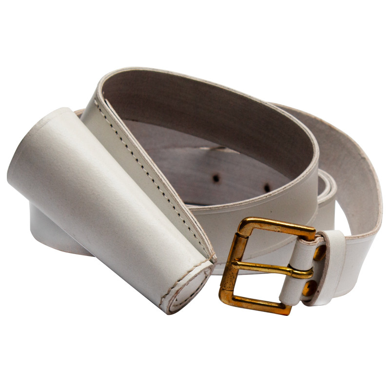 Baudrier blanc pour drapeau de défilé MACAP