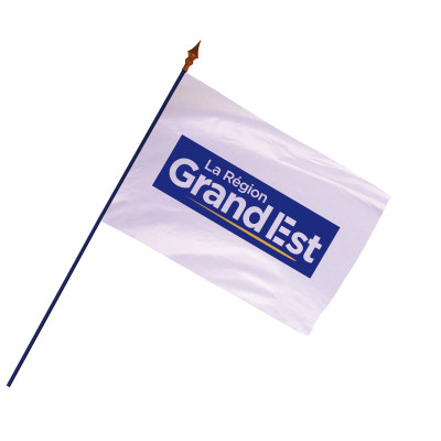 Drapeau région Grand Est sur hampe