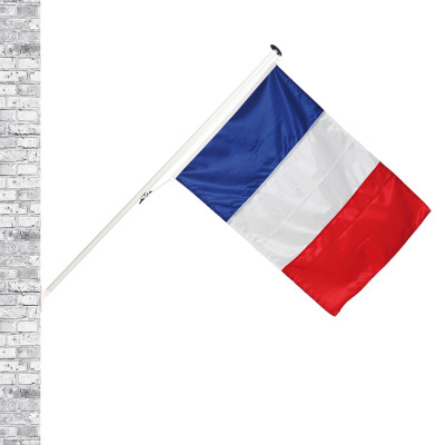 Kit drapeau France et mât de façade