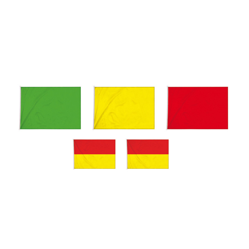 Pack De 3 Drapeaux De Sécurité Kayak - Rouge Réfléchissant - Pour Remorquage Longue Charge, Canoë, Vélo, Bateau