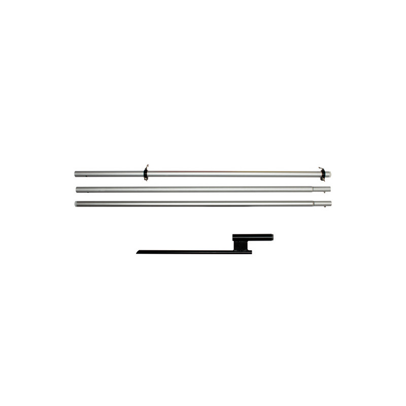 Mât drapeau télescopique en aluminium type Standard hauteur 480cm