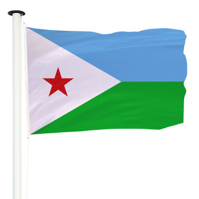 Drapeau Djibouti officiel pour mât