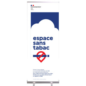 Roll'up : "Espace sans tabac" (structure + housse)