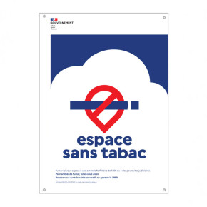 Affiche : "Espace sans tabac" (PVC)