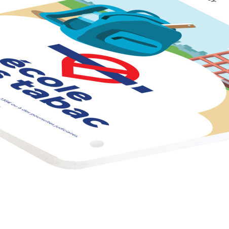 panneau PVC "Plage sans Tabac"