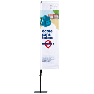 Beachflag Ecole sans tabac