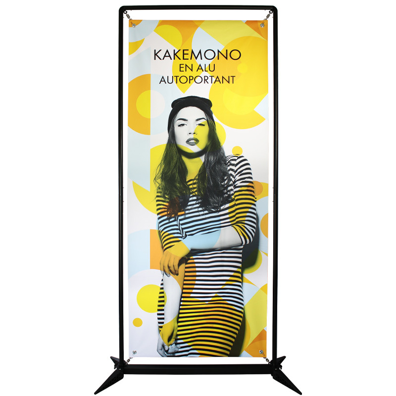 Kakémono Alu : Autoportant (1 ou 2 Faces)