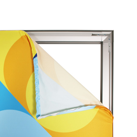 Toile tendue avec jonc pour cadre autoportant en aluminium - MACAP