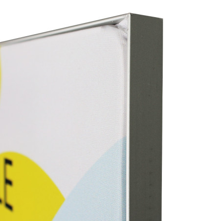 gros plan sur angle de Cadre Toile tendue : Mural (1 face)