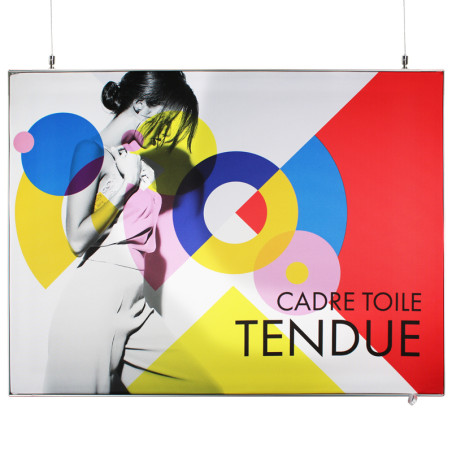 Cadre Toile tendue : Suspendu (1 ou 2 faces)