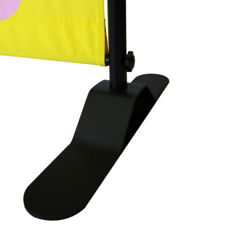 Gros plan du pied de Mur d'Image Photocall : Télescopique (1 face)