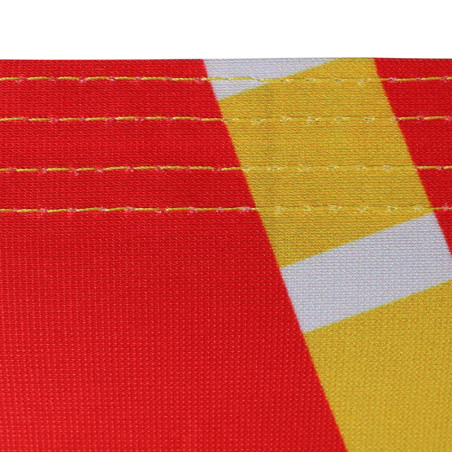 vue gros plan du velcro pour Banderole Textile (côté imprimé) - MACAP