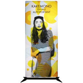 Kakémono Alu : Autoportant (1 ou 2 Faces)