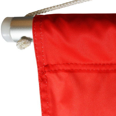 Kakémono Suspendu : avec barre de suspension (en alu démontable) gros plan