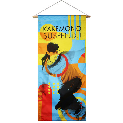 Kakémono imprimé suspendu