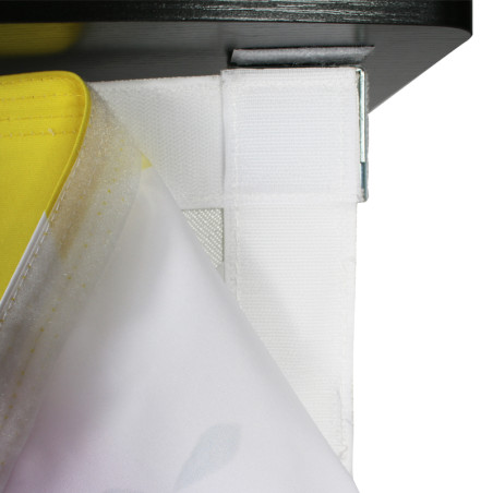 structure comptoir personnalisé avec fixation velro