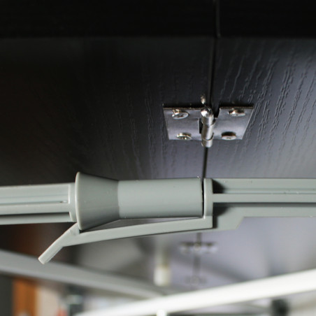 plateau pliable de Comptoir Pliable et sa fixation