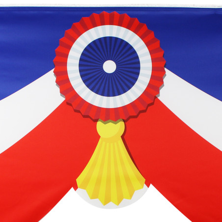 Lambrequin tricolore  (gros plan)